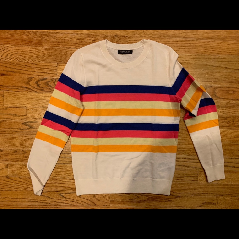 Banana republic fine merino sweater S multi color
